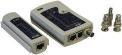 Tripp-Lite - Network Cable Continuity Tester - RJ45 Connector, Black, Use with Cables - Exact Tool & Supply