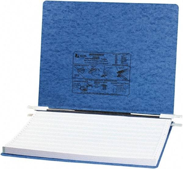 ACCO - 6", Letter Size, Light Blue, Hanging Data Binders - Exact Tool & Supply