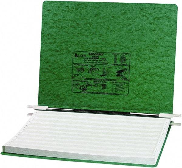ACCO - 6", Letter Size, Dark Green, Hanging Data Binders - Exact Tool & Supply