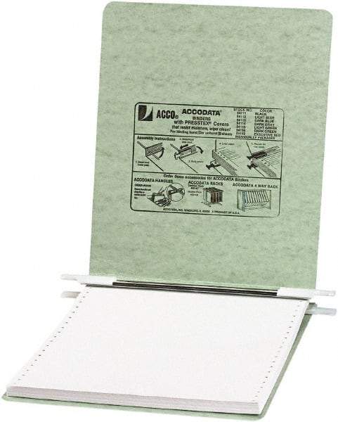 ACCO - 6", Letter Size, Light Green, Hanging Data Binders - Exact Tool & Supply