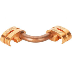 Panduit - 6 to 1/0 AWG Compatible Grounding Clamp - Copper Alloy, 1" OAL, IEEE STD 837-2002, UL 467 Listed, CSA 22.2 Certified - Exact Tool & Supply