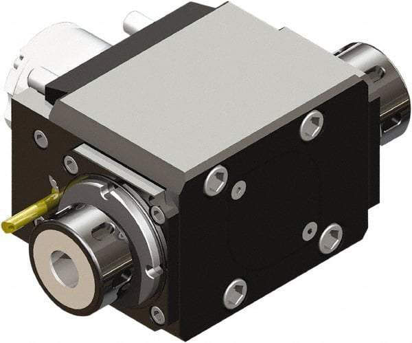 Lyndex - 25/32" Max Cut, 25/32" Shank Diam, Okuma Twin Spindle Drill/Milling - 2.7559" Projection, ER32 Series - Exact Tool & Supply