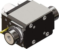 Lyndex - 25/32" Max Cut, 25/32" Shank Diam, Okuma Twin Spindle Drill/Milling - 2.7559" Projection, ER32 Series - Exact Tool & Supply