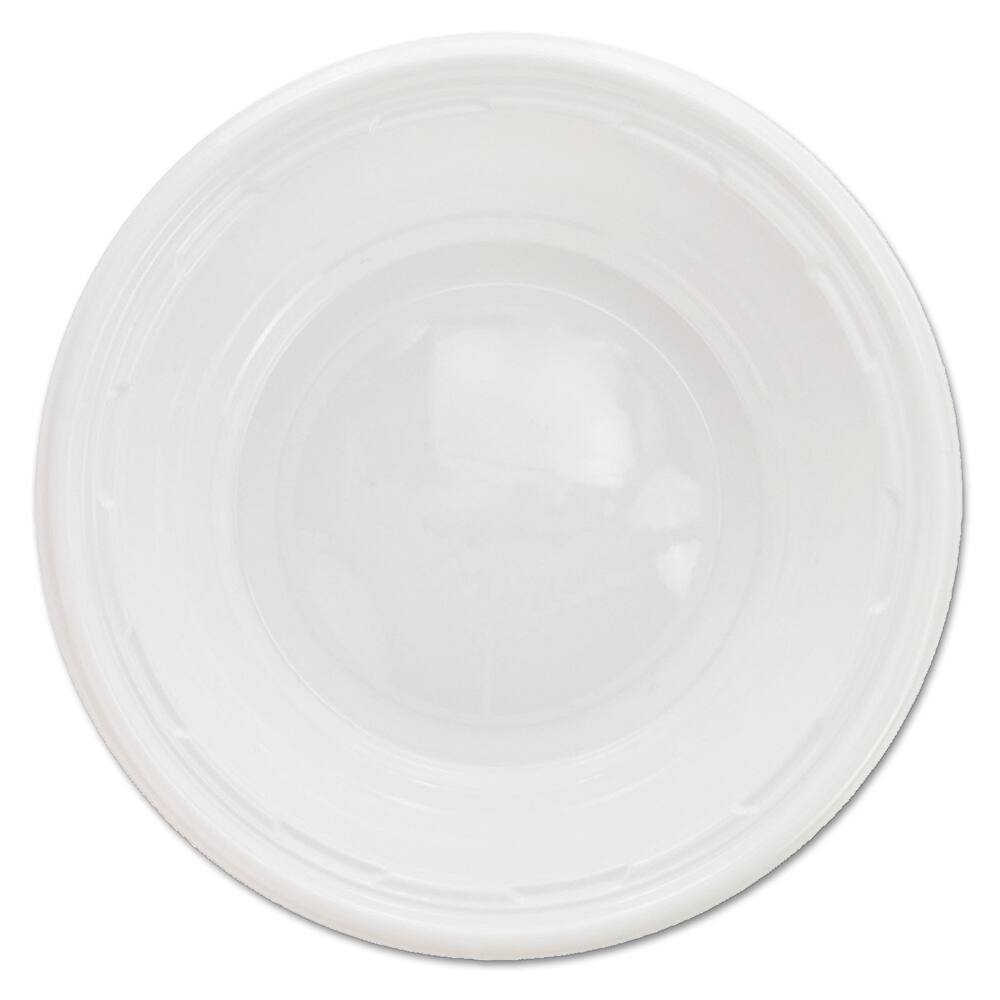 DART - Paper & Plastic Cups, Plates, Bowls & Utensils; Breakroom Accessory Type: Bowls ; Breakroom Accessory Description: Dinnerware-Bowl; Plastic ; Color: White - Exact Tool & Supply