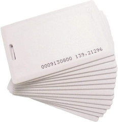 Acroprint Time Recorder - 4" Wide x 0.1458" Long, White Proximity Badge - For TimeQplus Proximity System, FaceVerify & ATR 360 Biometric Clock - Exact Tool & Supply