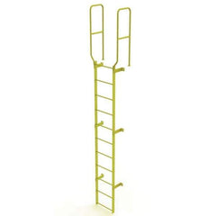 TRI-ARC - Rolling & Wall Mounted Ladders & Platforms Type: Fixed Ladder Style: Safety Cage - Exact Tool & Supply
