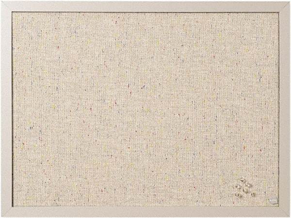 MasterVision - 17.72" Wide x 23.62" High Cork Bulletin Board - Fabric, Gray - Exact Tool & Supply