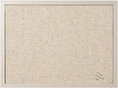 MasterVision - 17.72" Wide x 23.62" High Cork Bulletin Board - Fabric, Gray - Exact Tool & Supply