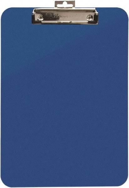 Baum/Gartens - 2 Inch Long x 11 Inch Wide, Clip Board - Blue - Exact Tool & Supply