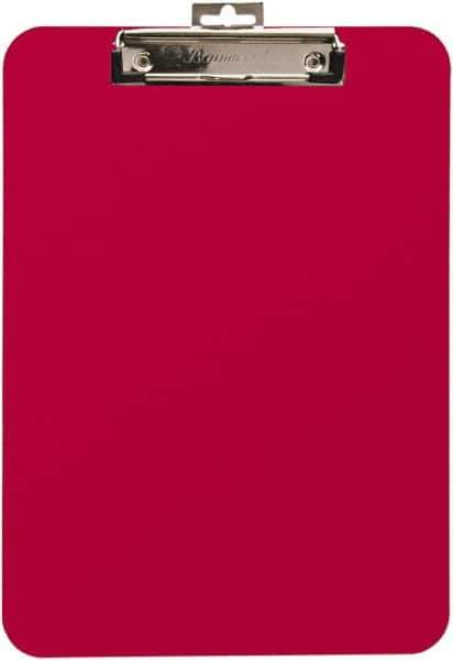 Baum/Gartens - 13-1/4 Inch Long x 9-1/4 Inch Wide, Clip Board - Red - Exact Tool & Supply