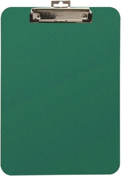 Baum/Gartens - 11 Inch Long x 8-1/2 Inch Wide, Clip Board - Green - Exact Tool & Supply