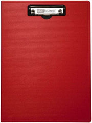 Baum/Gartens - 13-1/4 Inch Long x 9-1/4 Inch Wide, Clip Board - Red - Exact Tool & Supply