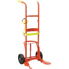 Wesco Industrial Products - 1,000 Lb Load Capacity, 30, 55 & 85 Gal Pail Tipper - 23-3/4" Wide x 60" High, 2 Steel Wheels - Exact Tool & Supply