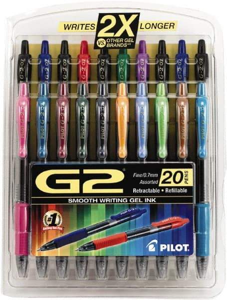 Pilot - Conical Roller Ball Pen - Assorted Colors - Exact Tool & Supply