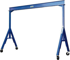 Vestil - 6,000 Lb Load Capacity, Steel Gantry Crane - 9-31/32' Span - Exact Tool & Supply
