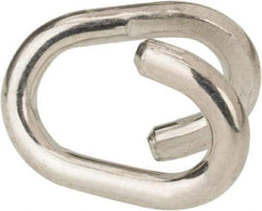 Value Collection - Q235 Grade Blue Zinc Plating A3 Open End Link - 3/8" Diameter, 1,250 Lb Load Limit - Exact Tool & Supply