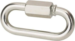 Value Collection - Q235 Grade Blue Zinc Plating A3 Quick Link - 3/8" Diameter, 2,200 Lb Load Limit - Exact Tool & Supply