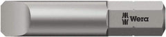 Wera - 3mm x 32mm Blade, 1/4" Drive Slotted Screwdriver Bit - 1-1/4" OAL - Exact Tool & Supply