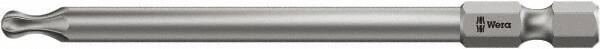 Wera - T30 Torx Bit - 1/4" Hex Drive, 3-1/2" OAL - Exact Tool & Supply