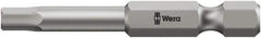 Wera - 7/64" Hex Bit - 1/4" Hex Drive, 3-1/2" OAL - Exact Tool & Supply