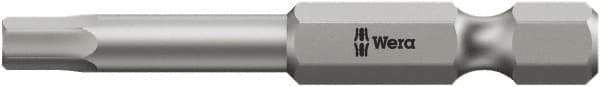 Wera - 2.5mm Hex Bit - 1/4" Hex Drive, 3-1/2" OAL - Exact Tool & Supply