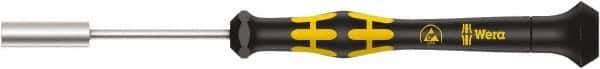 Wera - 5mm Solid Shaft ESD Nutdriver - Ergonomic Handle, 157mm OAL - Exact Tool & Supply