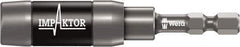 Wera - 1/4" Hex Bit Holder - 1/4" Hex Drive, 3" OAL - Exact Tool & Supply