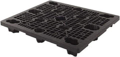 LEWISBins+ - 40.2" Long x 48.2" & Wide x 5-3/4" High Polypropylene Nestable Pallet - 12,000 Lb Static Capacity, Black - Exact Tool & Supply