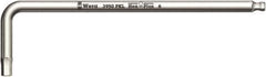 Wera - 2mm Hex, Long Arm, Hex Key - 101mm OAL, Metric System of Measurement - Exact Tool & Supply