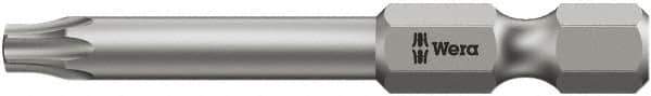 Wera - 1/4" Drive T25 Torx Plus Screwdriver Bit - 2" OAL, Tamper Resistant Bit - Exact Tool & Supply