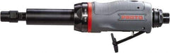 Proto - 1/4" Collet, Straight Handle, Straight Air Die Grinder - 23,000 RPM, Rear Exhaust, 4 CFM, 0.5 hp, 90 psi, 1/4" Inlet - Exact Tool & Supply