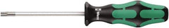 Wera - T27 Torx Driver - 300mm Blade Length, Ergonomic Handle - Exact Tool & Supply