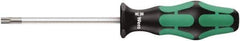 Wera - T25 Torx Driver - 300mm Blade Length, Ergonomic Handle - Exact Tool & Supply