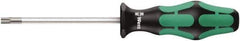 Wera - T20 Torx Driver - 300mm Blade Length, Ergonomic Handle - Exact Tool & Supply