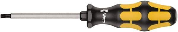 Wera - T25 Torx Driver - 100mm Blade Length, Ergonomic Handle - Exact Tool & Supply