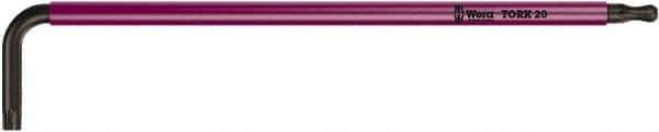 Wera - T30 Tamperproof Torx Key - L-Key Color Coded Cushion Grip, 122mm OAL - Exact Tool & Supply
