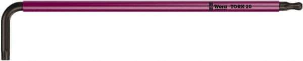 Wera - T27 Tamperproof Torx Key - L-Key Color Coded Cushion Grip, 112mm OAL - Exact Tool & Supply