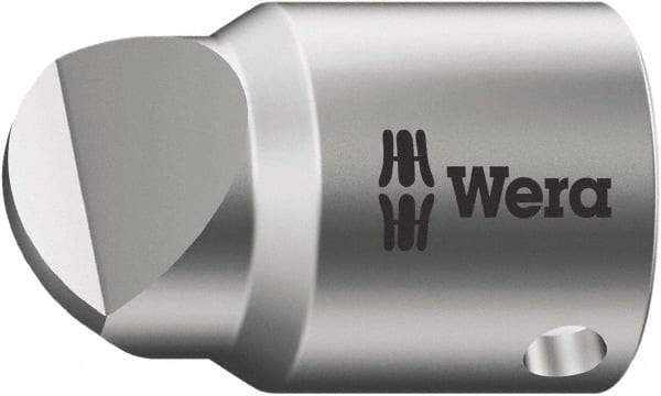 Wera - 1/4" Drive, #3 Point, Standard Slotted Screwdriver Socket - #3 Point - Exact Tool & Supply