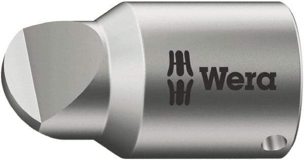 Wera - 1/4" Drive, #4 Point, Standard Slotted Screwdriver Socket - #4 Point - Exact Tool & Supply