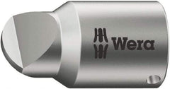 Wera - 1/4" Drive, #3 Point, Standard Slotted Screwdriver Socket - #3 Point - Exact Tool & Supply