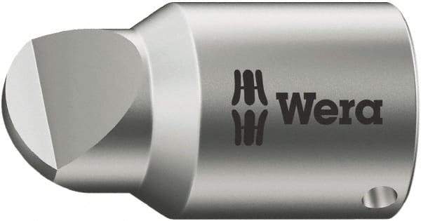 Wera - 1/4" Drive, #1 Point, Standard Slotted Screwdriver Socket - #1 Point - Exact Tool & Supply