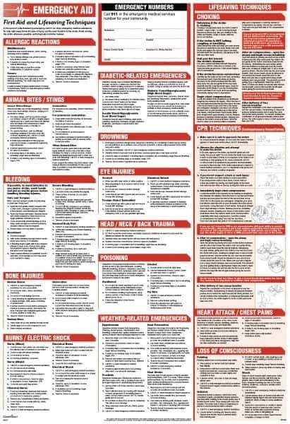 ComplyRight - Regulatory Compliance General Safety & Accident Prevention Training Kit - English, 25-1/4" Wide x 35-1/4" High - Exact Tool & Supply