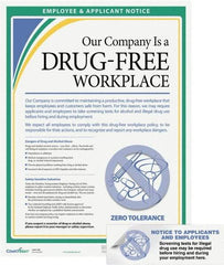 ComplyRight - Safety & Health General Safety & Accident Prevention Training Kit - English, 18" Wide x 24" High, Includes Poster & Notice to Applicants and Employees Stickers - Exact Tool & Supply