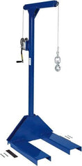 Vestil - 500 Lb Capacity, 77-1/4" Lift Pallet Truck Hoist - 1-7/8" Min Lift Height, 30" Fork Length x 7-5/8" Fork Width, 30" Overall Width - Exact Tool & Supply
