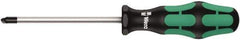 Wera - 3-1/8" Blade Length Tri-Point Screwdriver - Exact Tool & Supply