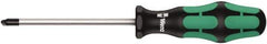 Wera - 3-1/8" Blade Length Tri-Point Screwdriver - Exact Tool & Supply