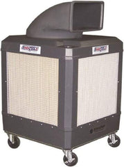 Schaefer Ventilation Equipment - 24 Gal Capacity, 1 hp, 2,460 & 1,660 CFM Evaporative Cooler - 13.7 Amp Rating, 115 Volts, 2 Speed - Exact Tool & Supply