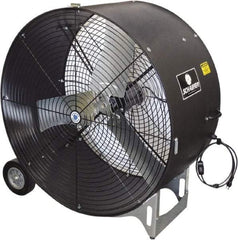 Schaefer Ventilation Equipment - 36" Blade, 1/2 hp, 7,700 & 11,000 CFM, Industrial Circulation Fan - Portable with Wheels, 2 Speed - Exact Tool & Supply