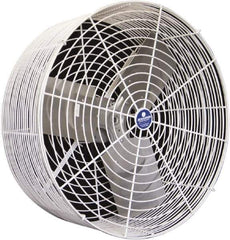 Schaefer Ventilation Equipment - 24" Blade, 1/2 hp, 7,750 CFM, Industrial Circulation Fan - Ceiling Mount, 1 Speed - Exact Tool & Supply
