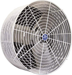 Schaefer Ventilation Equipment - 20" Blade, 1/3 hp, 5,470 CFM, Variable Speed Industrial Circulation Fan - Ceiling Mount, 1 Speed - Exact Tool & Supply